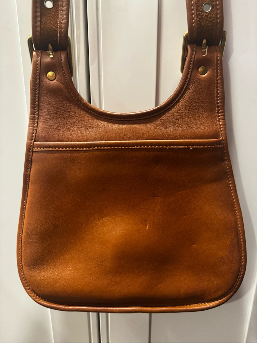 Coach 9988 RARE MEDIUM Vintage 90's Cognac Crescent Saddle Bag - Picture 4 of 13